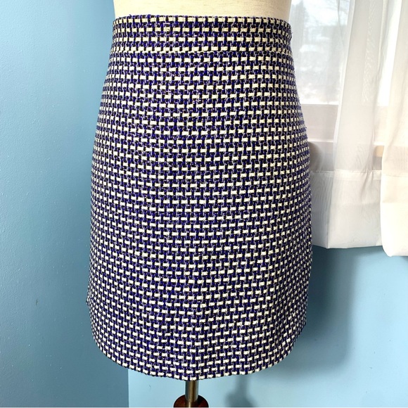 J. Crew Metallic Tweed Postage Stamp Mini Skirt - Picture 7 of 9